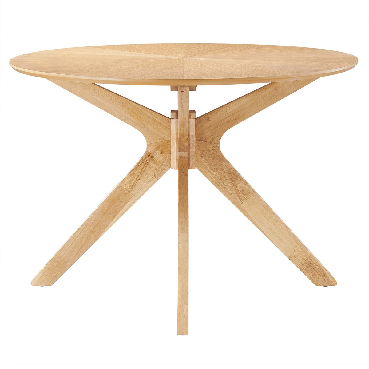 Crossroads 63" Oval Wood Dining Table - Oak