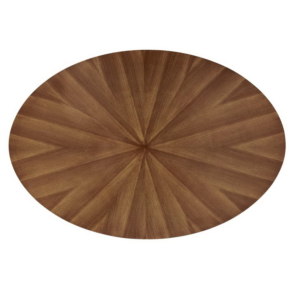 Crossroads 63" Oval Wood Dining Table - Walnut