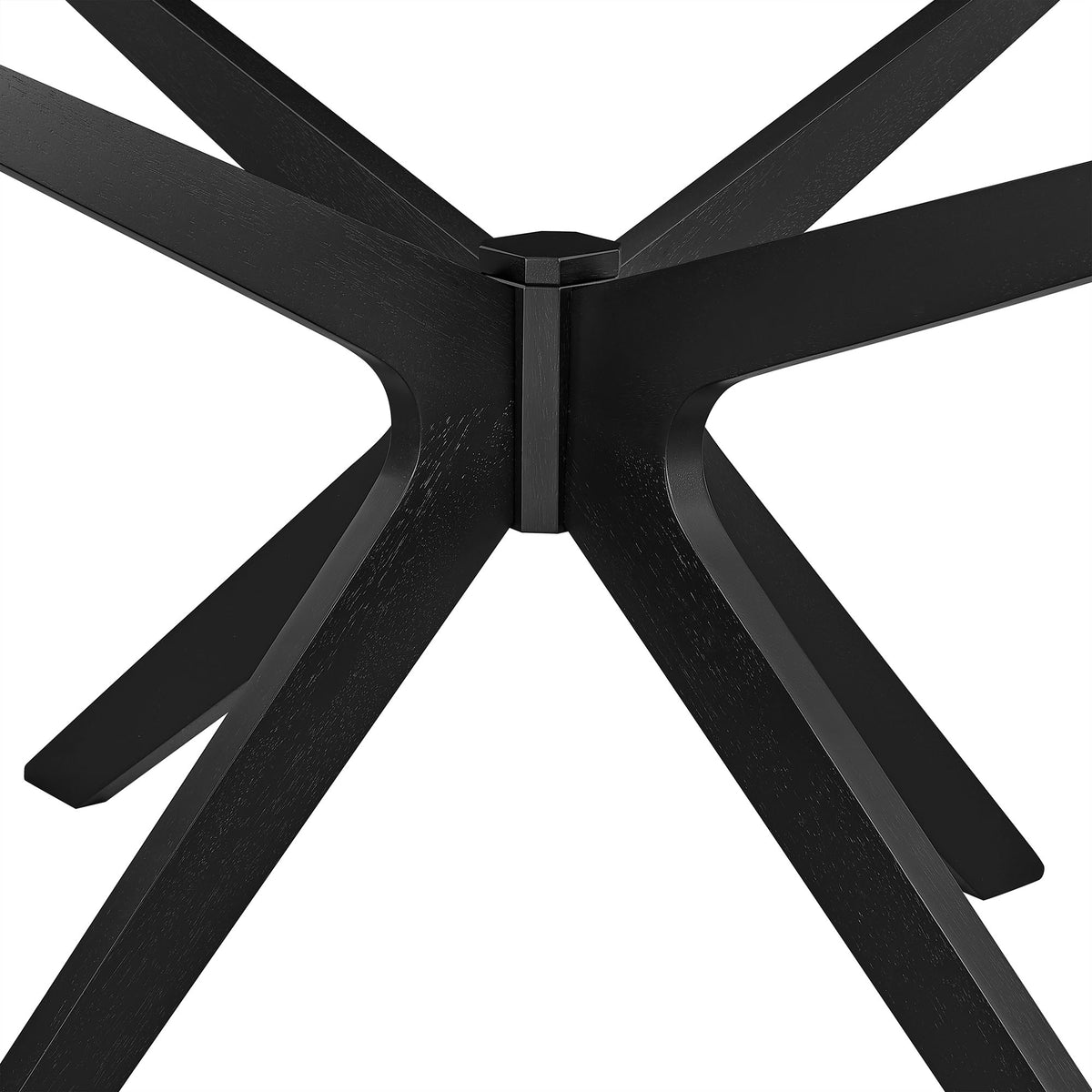 Crossroads 71" Oval Wood Dining Table - Black