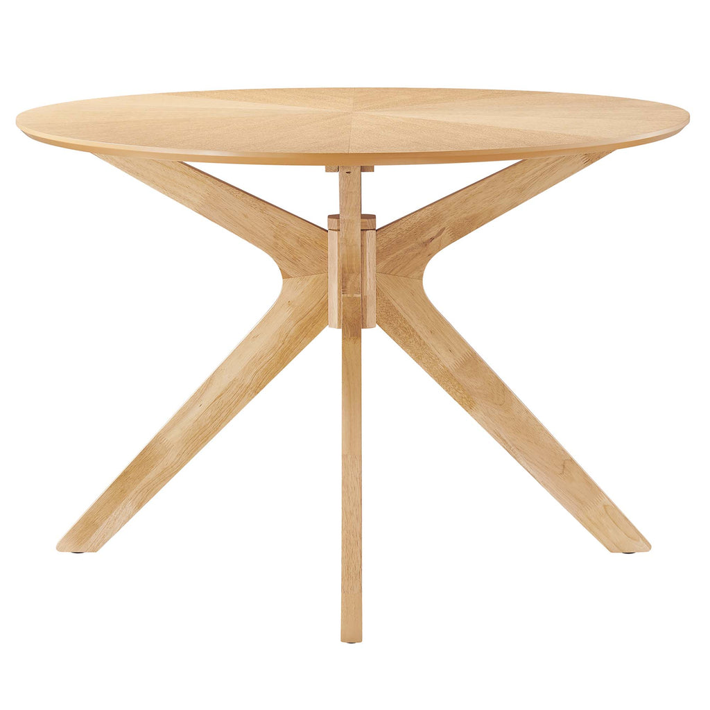 Crossroads 71" Oval Wood Dining Table - Oak