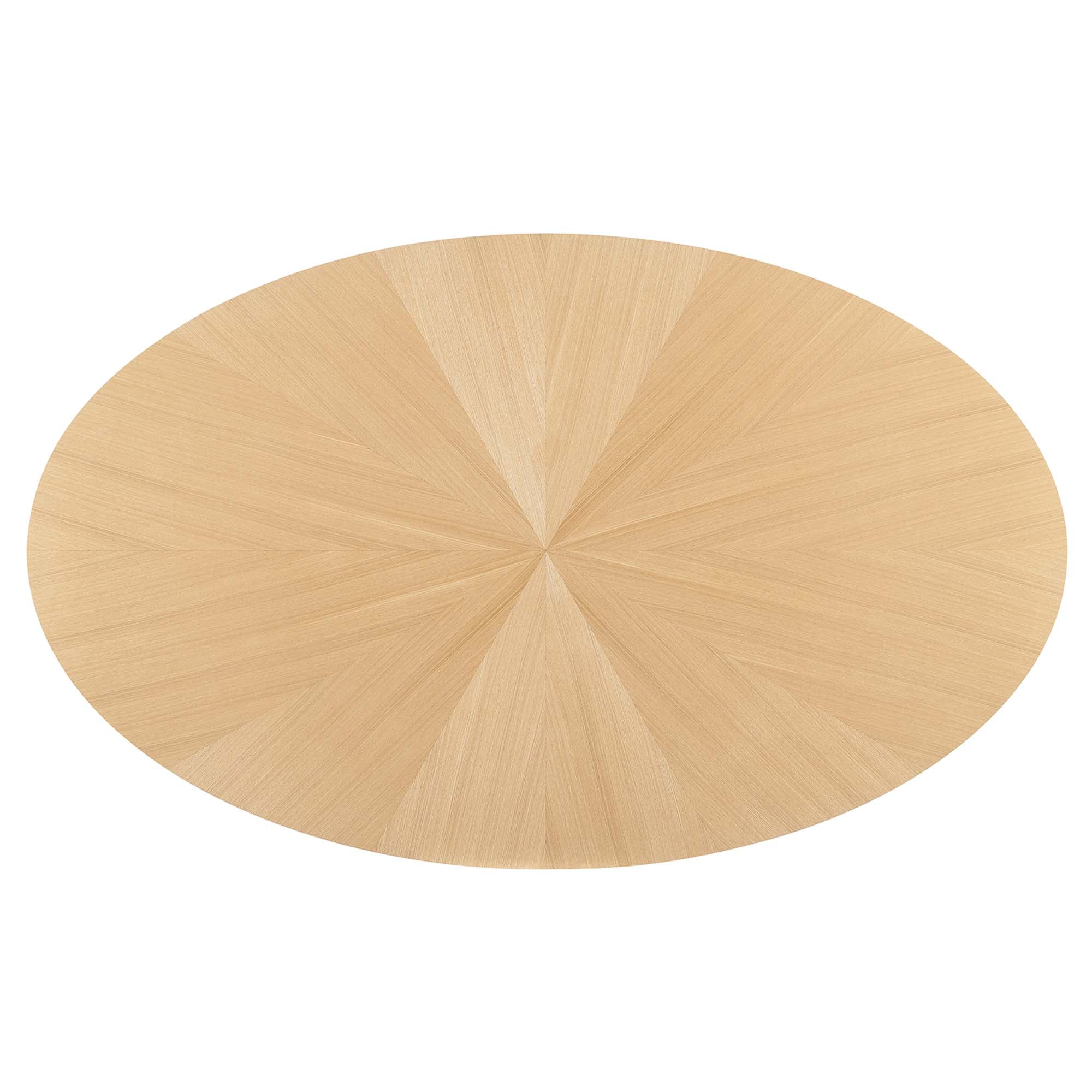 Crossroads 71" Oval Wood Dining Table - Oak