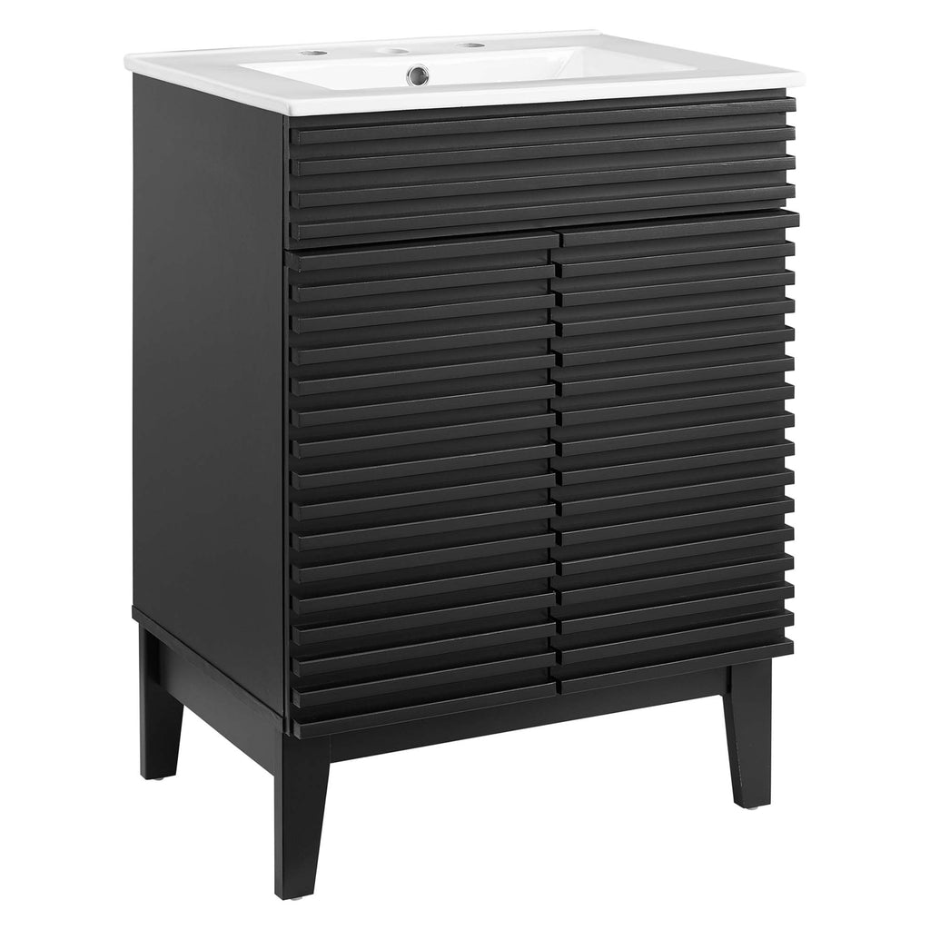 Render 24" Bathroom Vanity - Black White