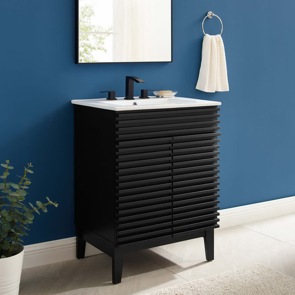 Render 24" Bathroom Vanity - Black White