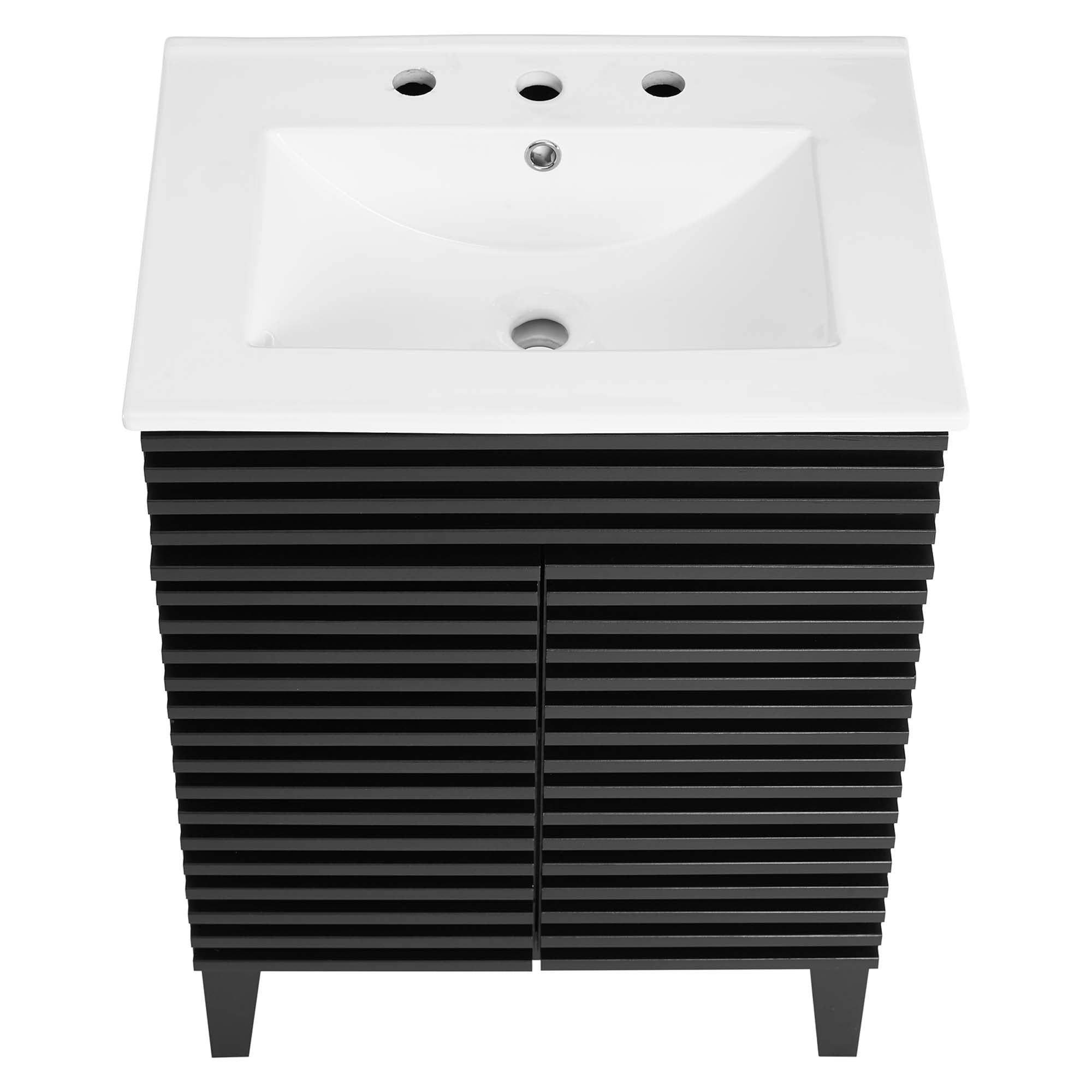 Render 24" Bathroom Vanity - Black White