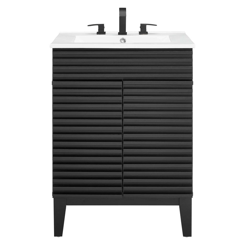 Render 24" Bathroom Vanity - Black White
