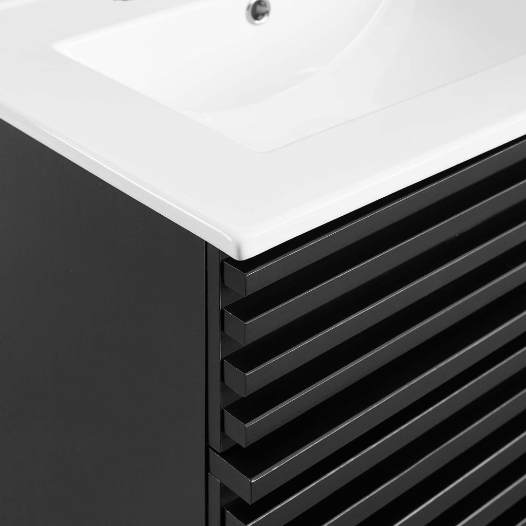 Render 24" Bathroom Vanity - Black White