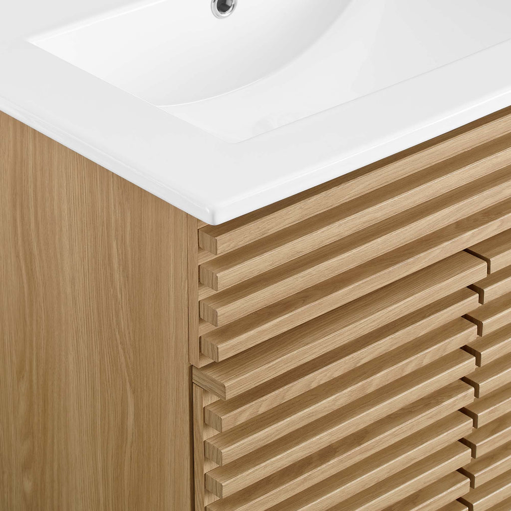 Render 24" Bathroom Vanity - Oak White