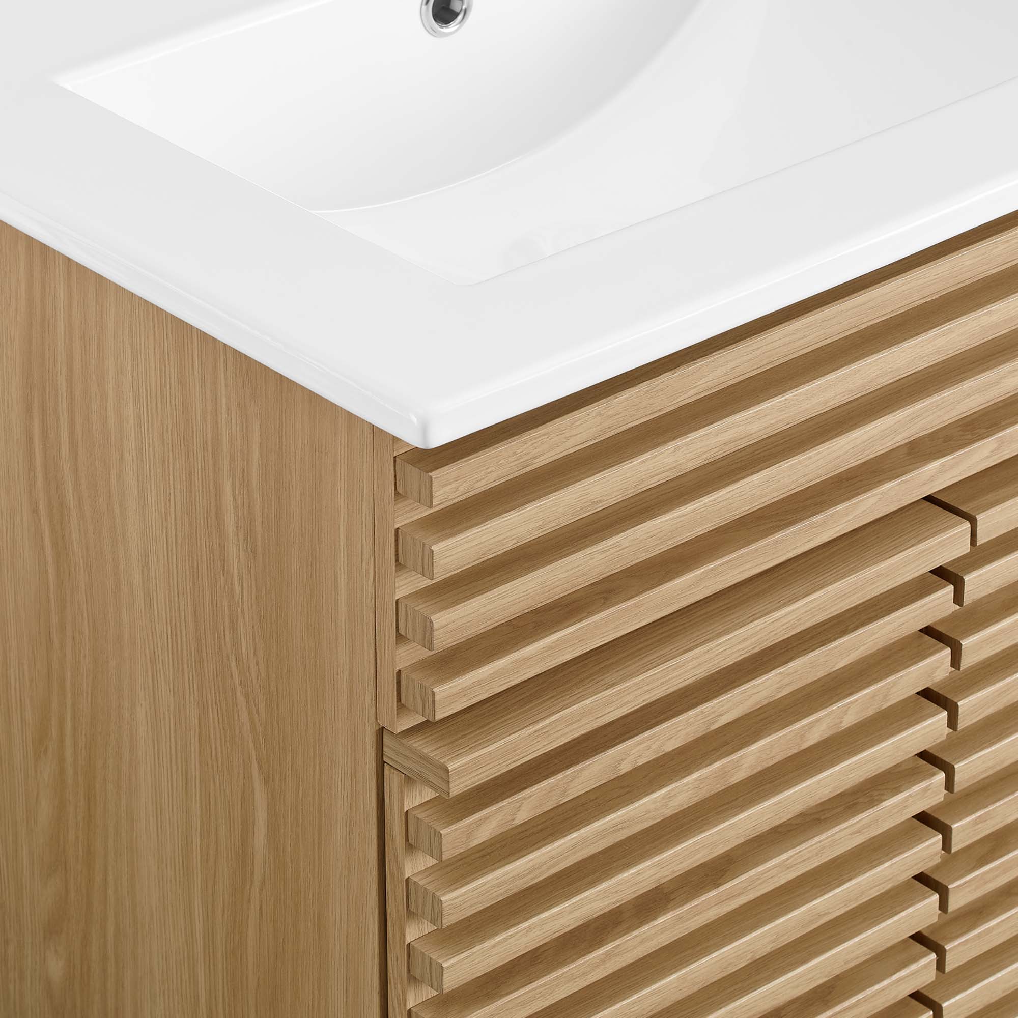Render 24" Bathroom Vanity - Oak White