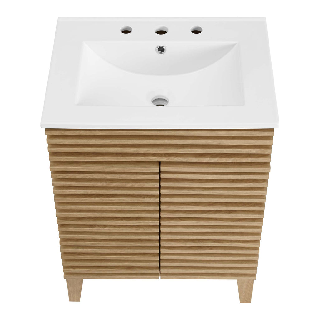 Render 24" Bathroom Vanity - Oak White