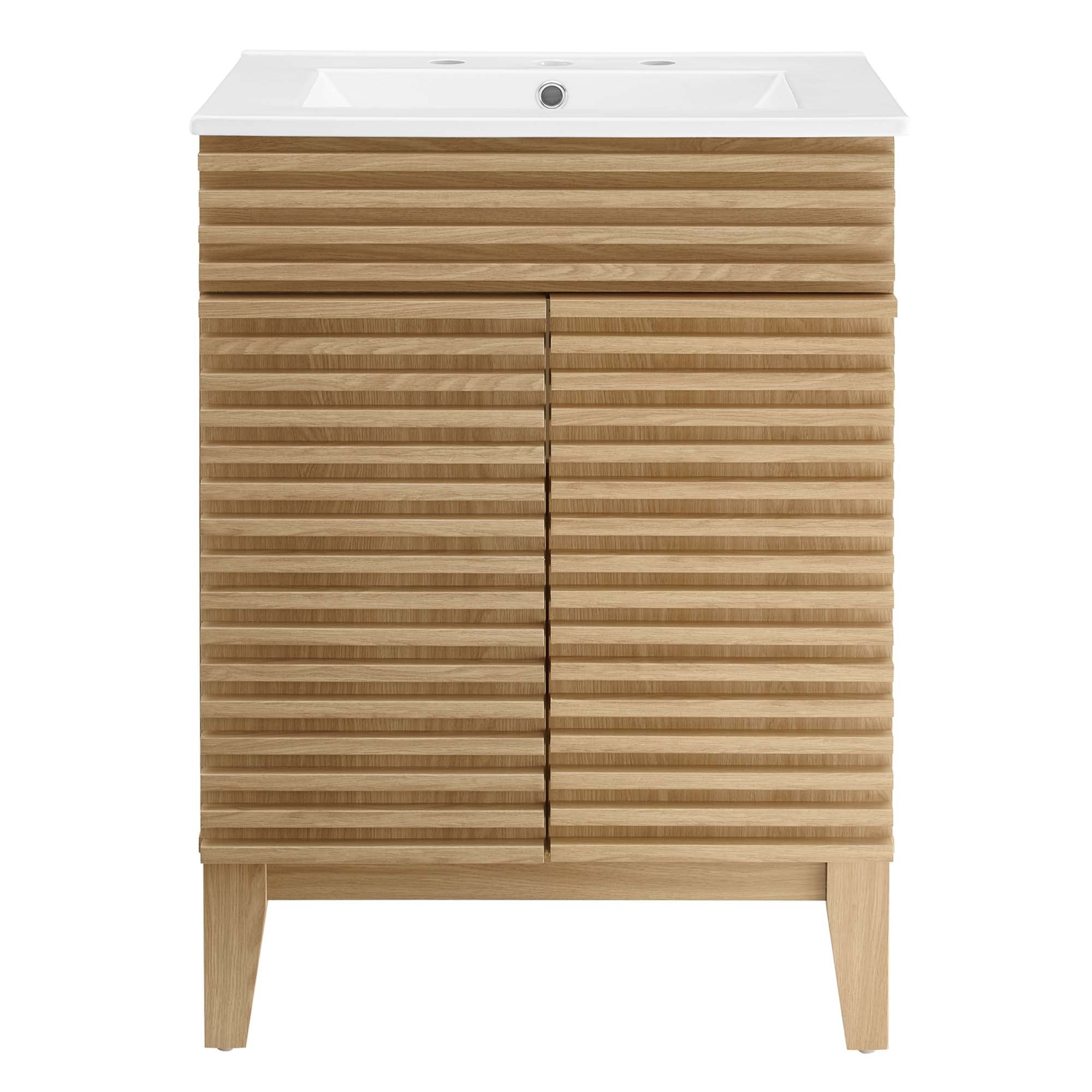 Render 24" Bathroom Vanity - Oak White