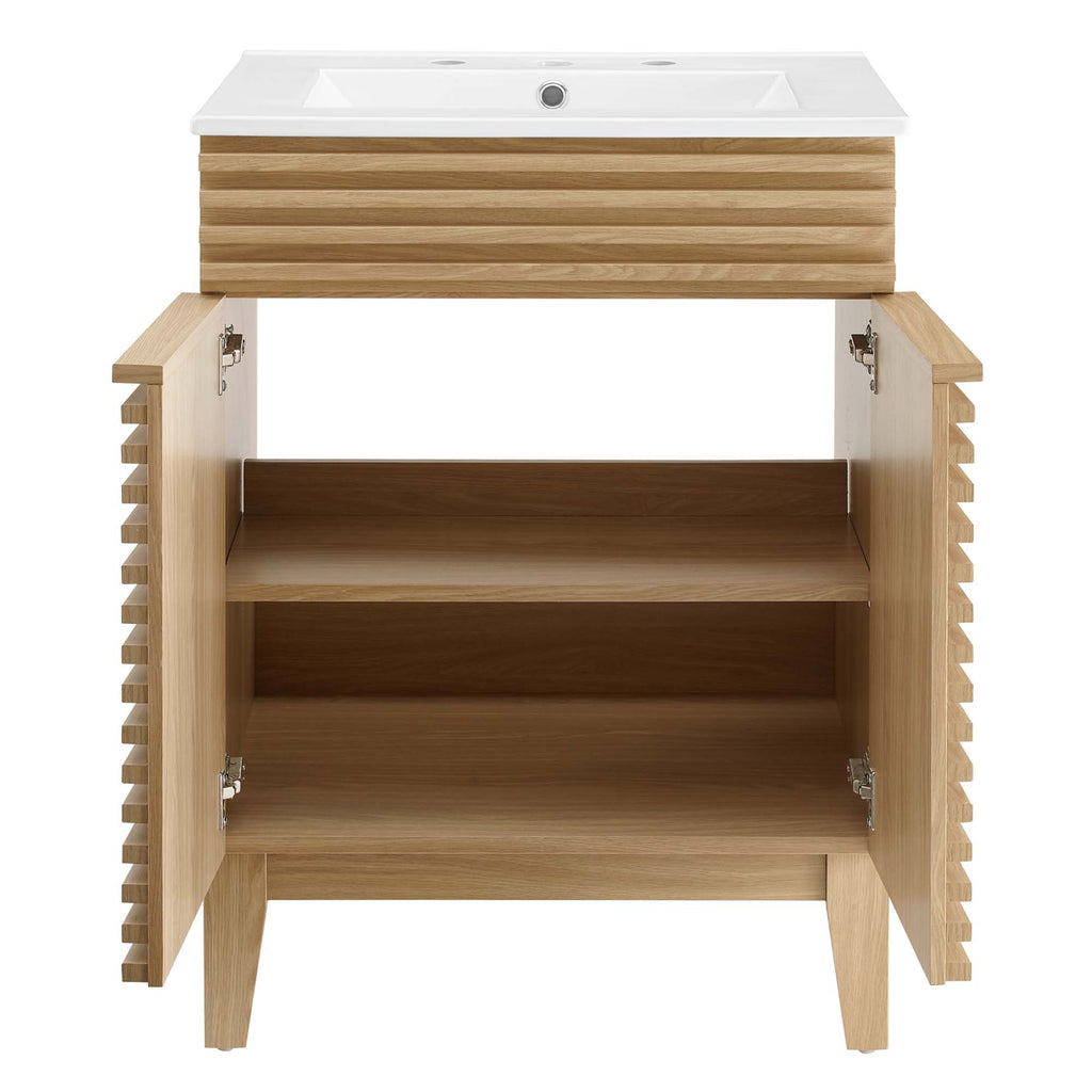 Render 24" Bathroom Vanity - Oak White
