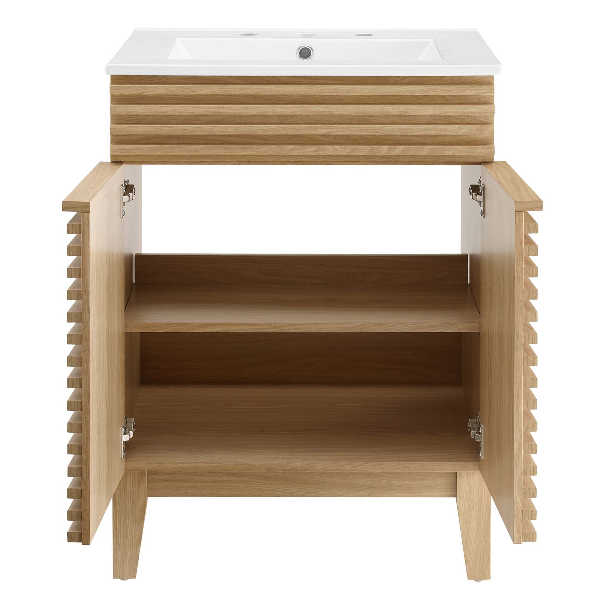 Render 24" Bathroom Vanity - Oak White
