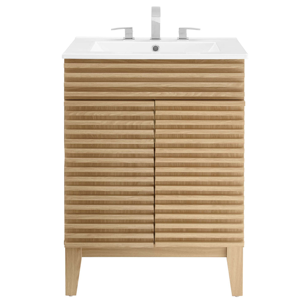 Render 24" Bathroom Vanity - Oak White