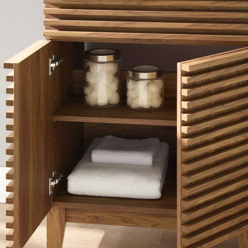 Render 24" Bathroom Vanity - Walnut White