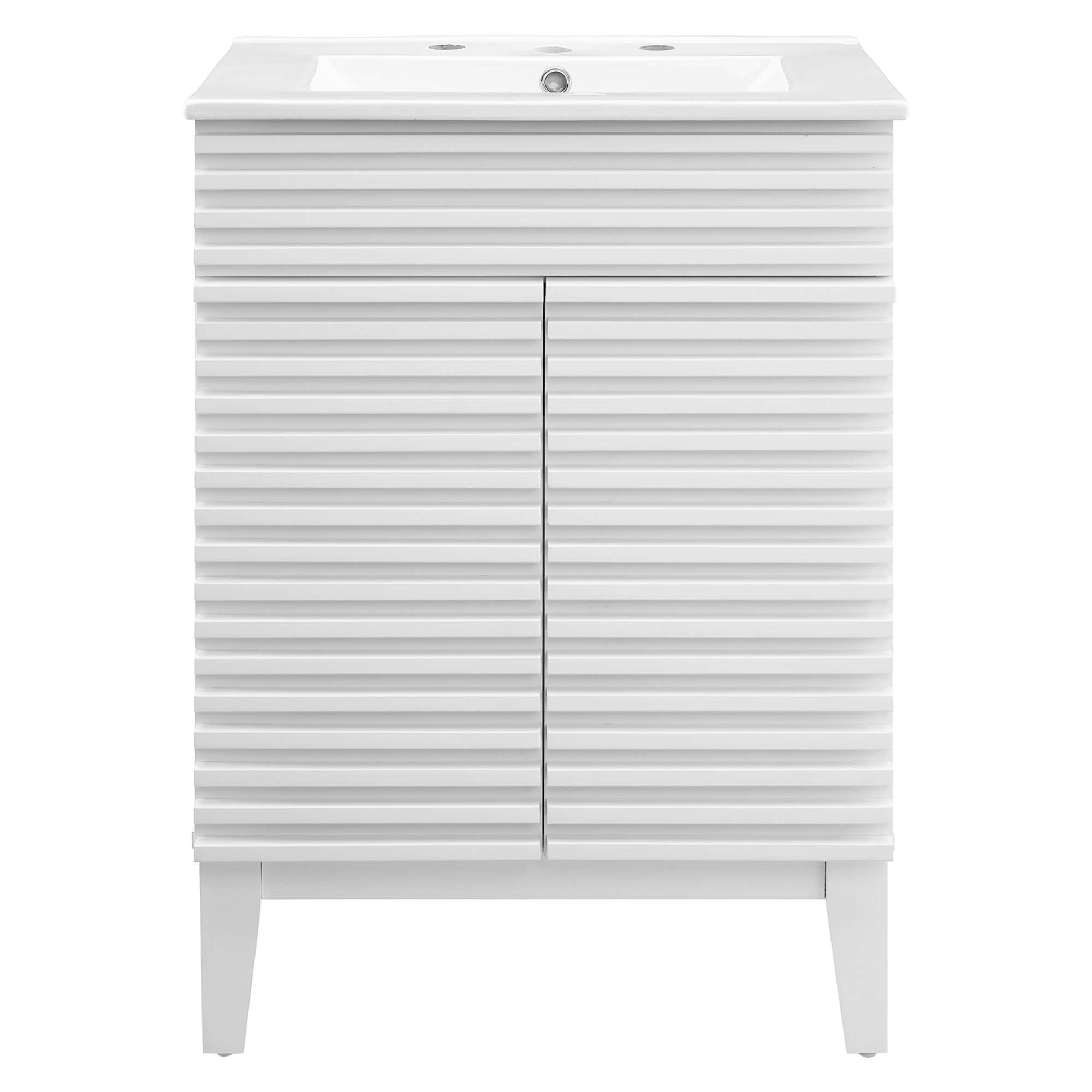 Render 24" Bathroom Vanity - White White