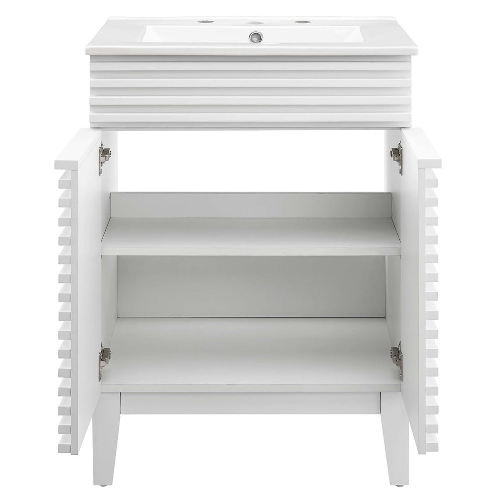 Render 24" Bathroom Vanity - White White