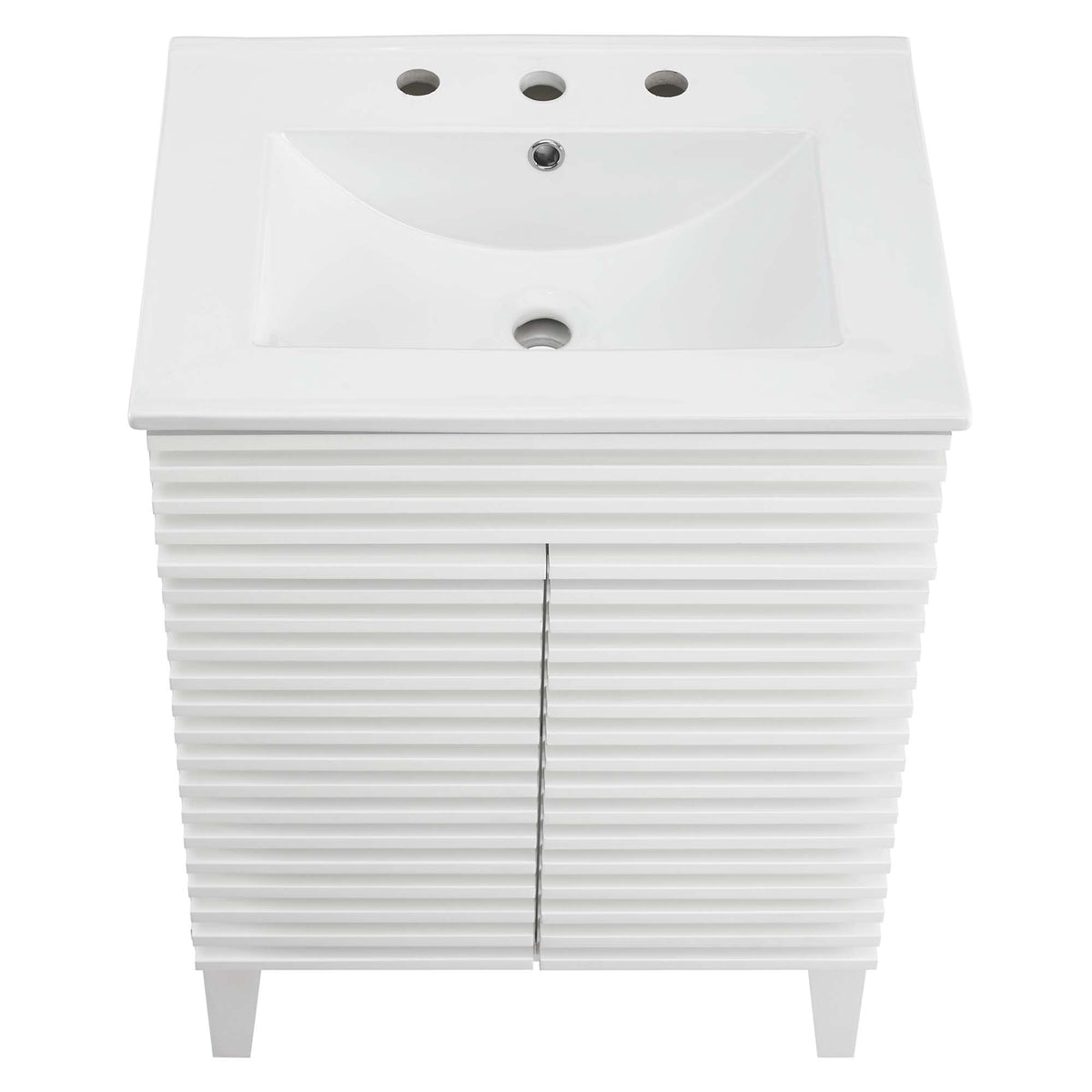 Render 24" Bathroom Vanity - White White