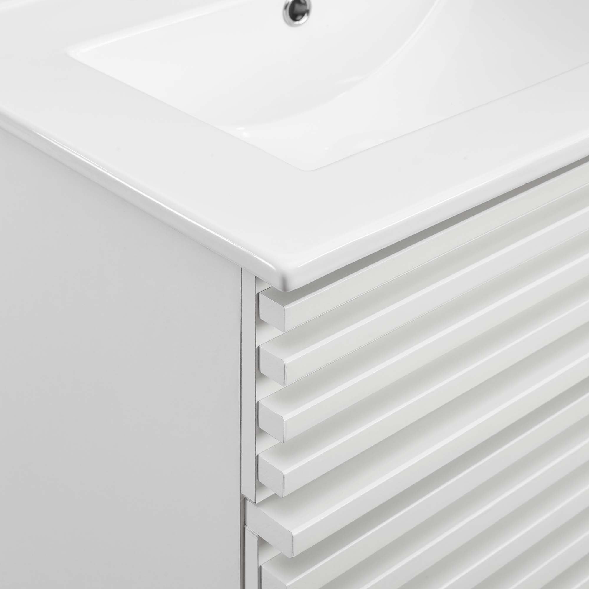 Render 24" Bathroom Vanity - White White
