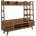 Render TV Stand Entertainment Center - Walnut