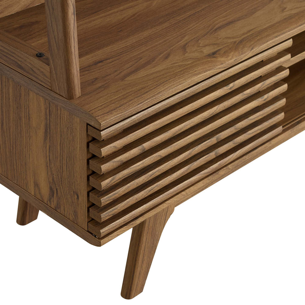 Render TV Stand Entertainment Center - Walnut