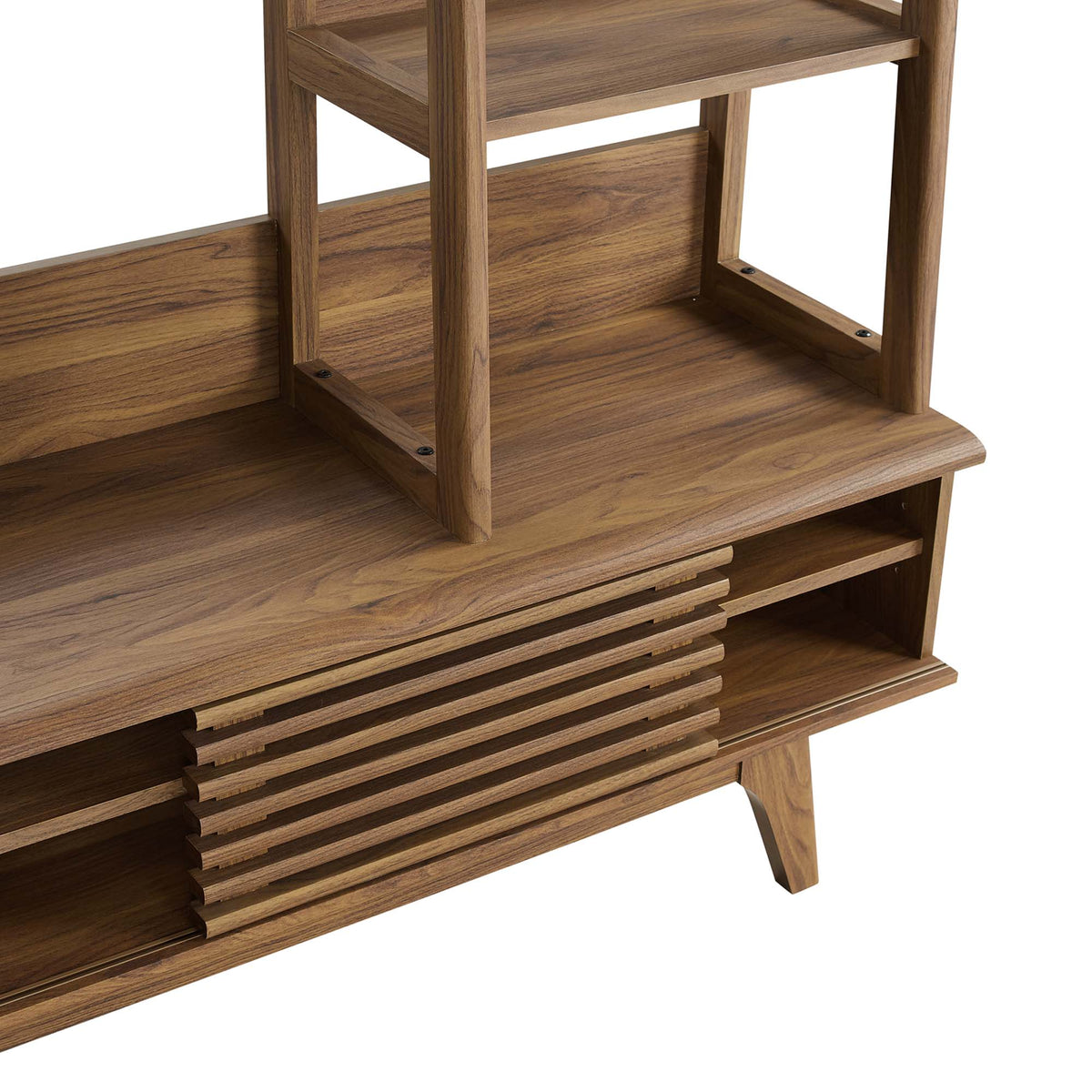 Render TV Stand Entertainment Center - Walnut