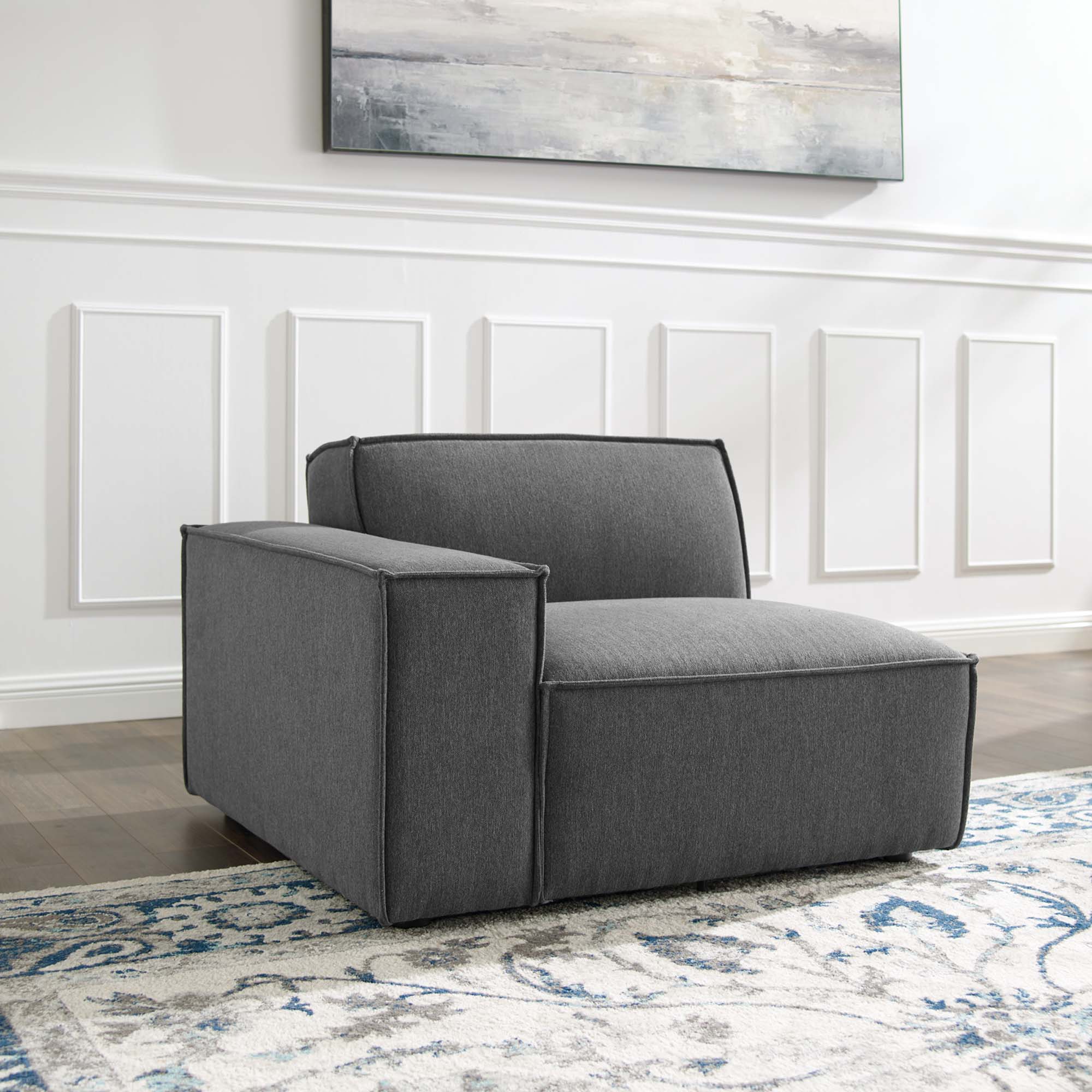 Restore Left-Arm Sectional Sofa Chair - Charcoal