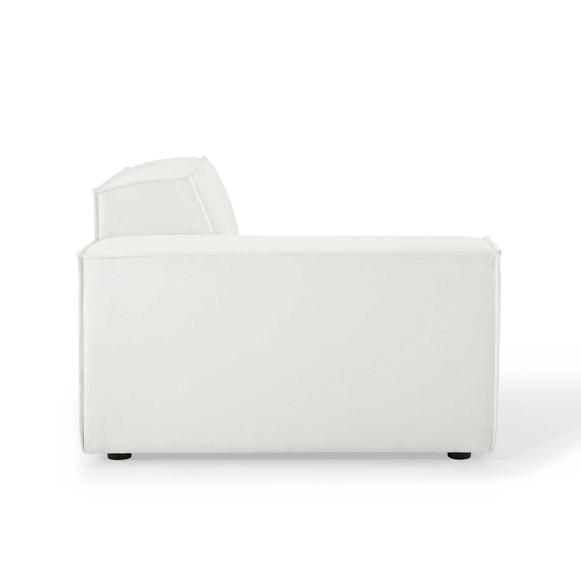 Restore Left-Arm Sectional Sofa Chair - White