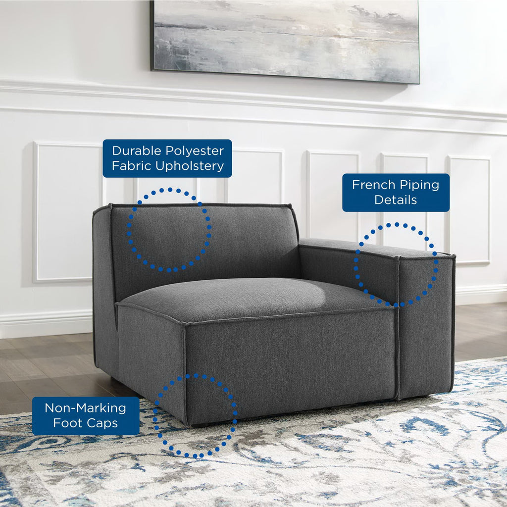 Restore Right-Arm Sectional Sofa Chair - Charcoal