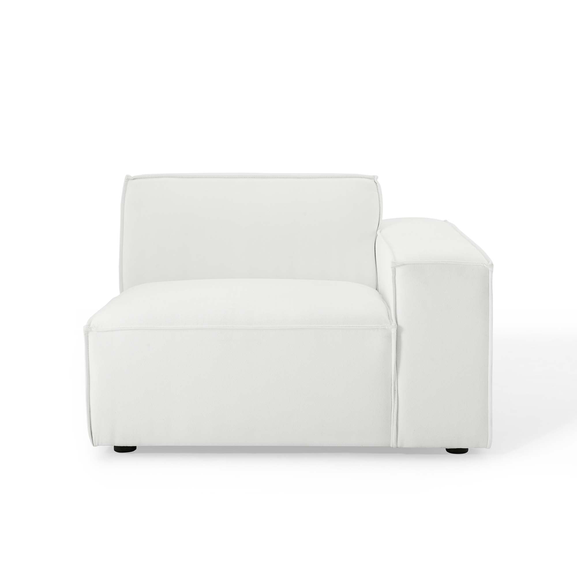Restore Right-Arm Sectional Sofa Chair - White