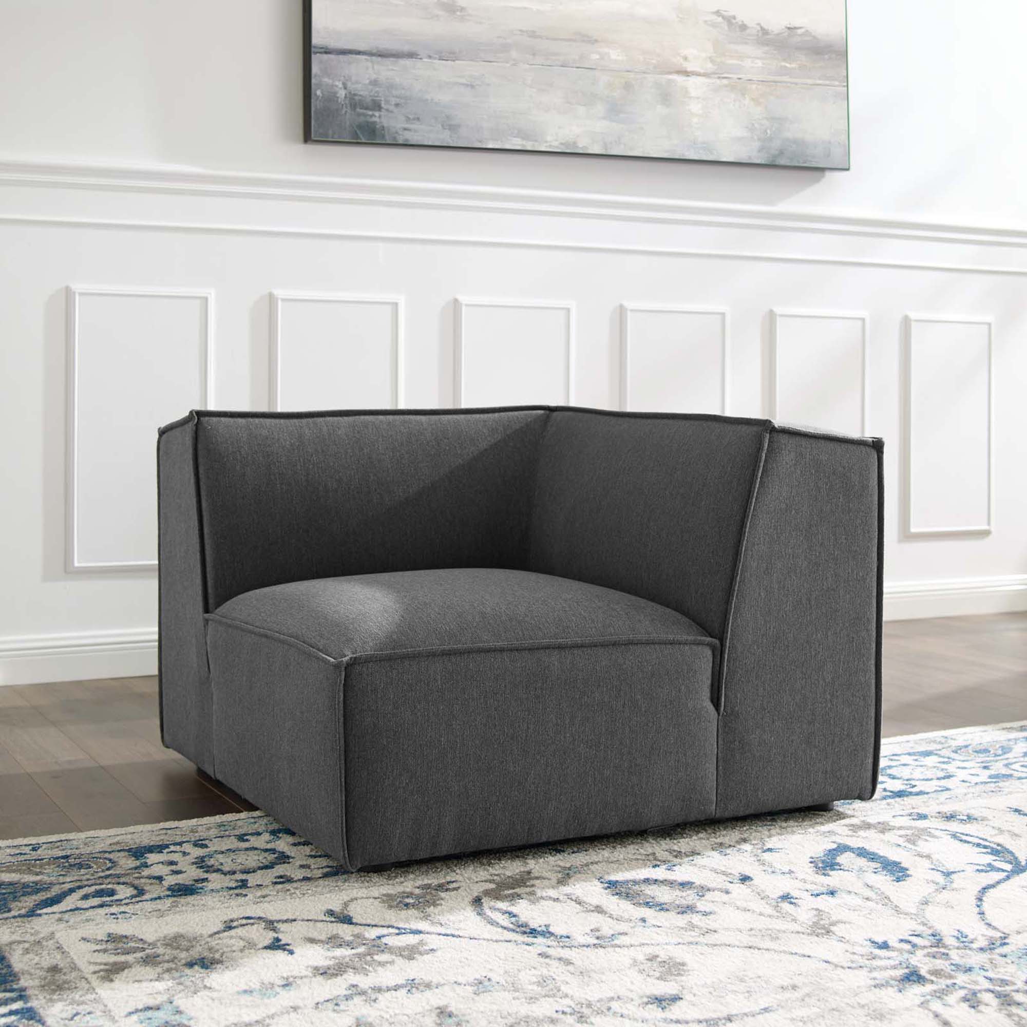 Restore Sectional Sofa Corner Chair - Charcoal