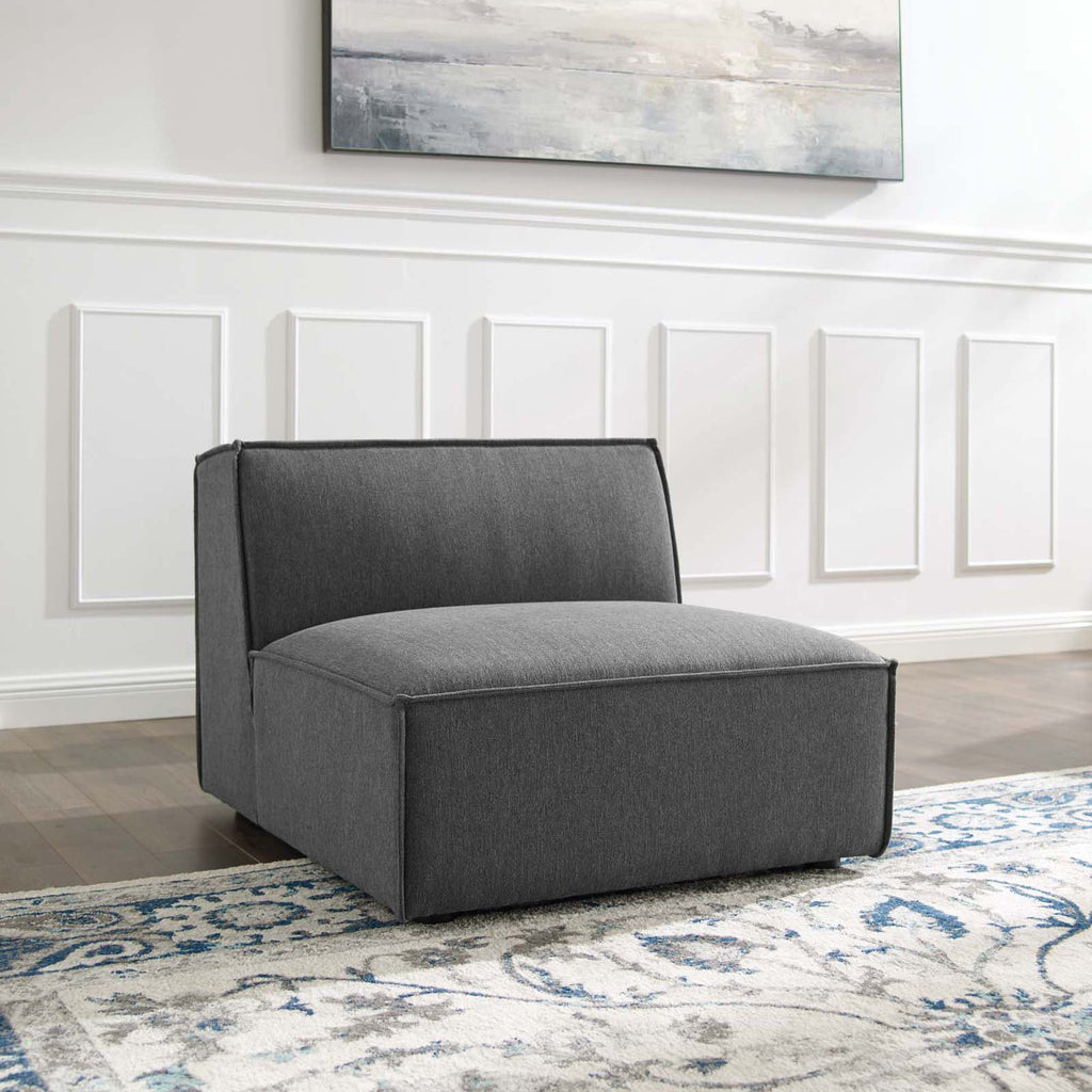 Restore Sectional Sofa Armless Chair - Charcoal