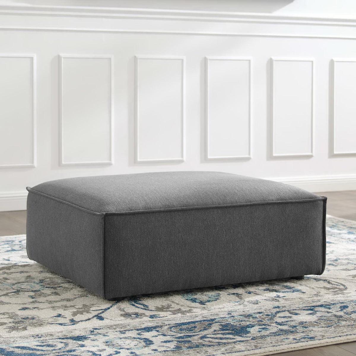 Restore Ottoman - Charcoal