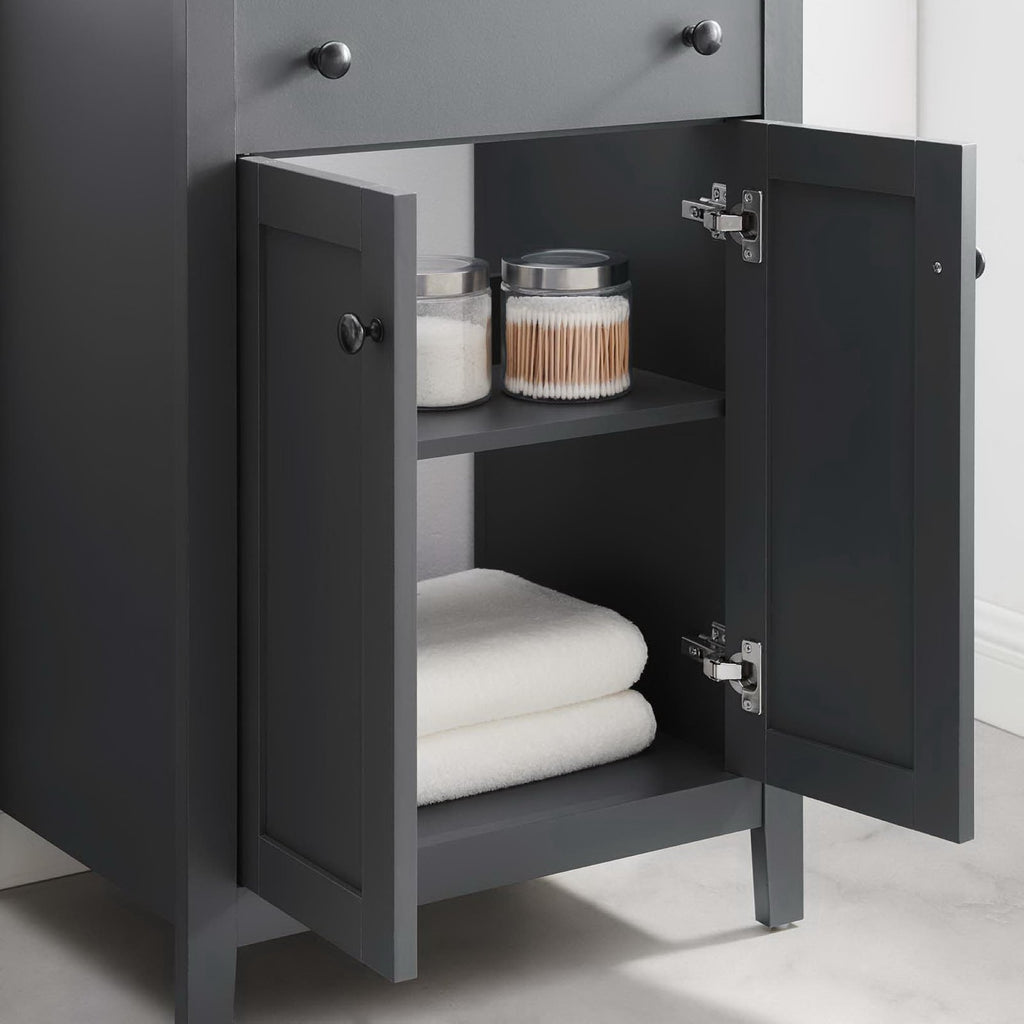 Nantucket 24" Bathroom Vanity Cabinet (Sink Basin Not Included) - Gray
