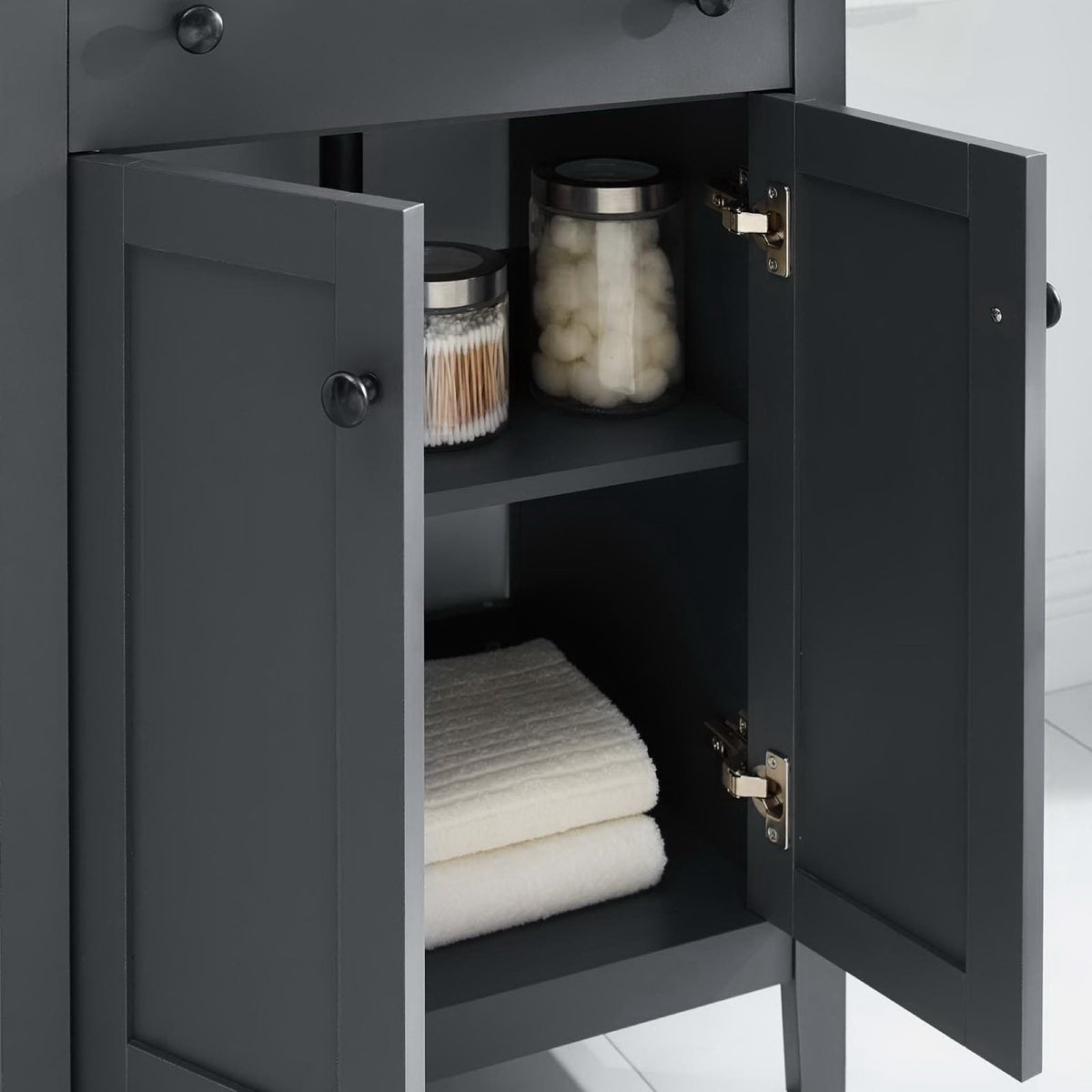 Nantucket 24" Bathroom Vanity Cabinet (Sink Basin Not Included) - Gray