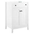 Nantucket 24" Bathroom Vanity Cabinet (Sink Basin Not Included) - White