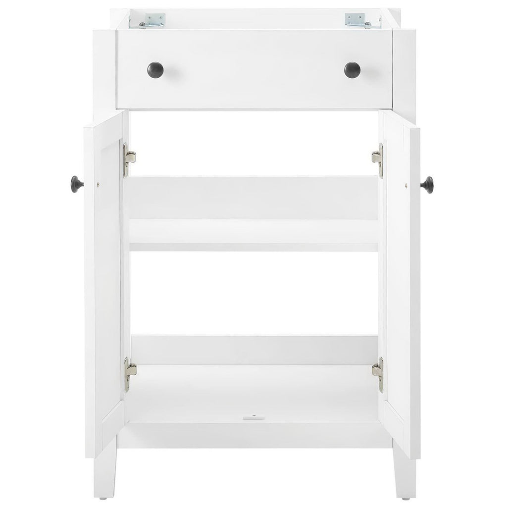 Nantucket 24" Bathroom Vanity Cabinet (Sink Basin Not Included) - White