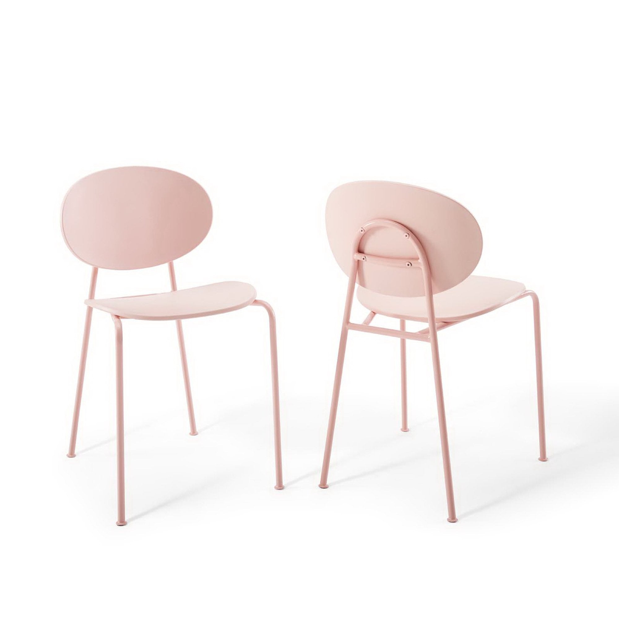 Palette Dining Side Chair Set of 2 - Pink