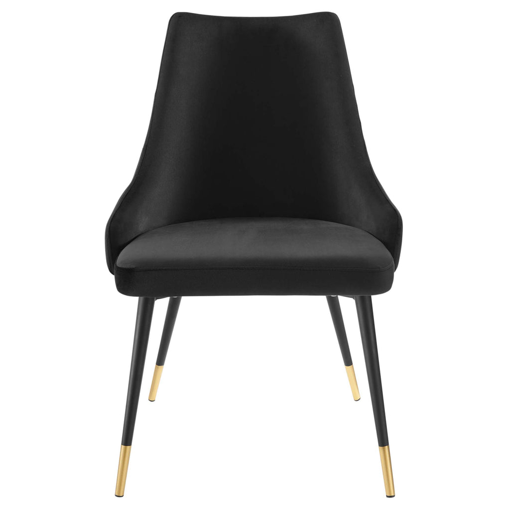 Adorn Tufted Performance Velvet Dining Side Chair - Black