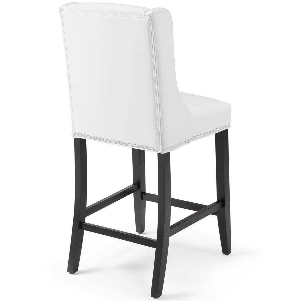 Baron Faux Leather Counter Stool Set of 2 - White