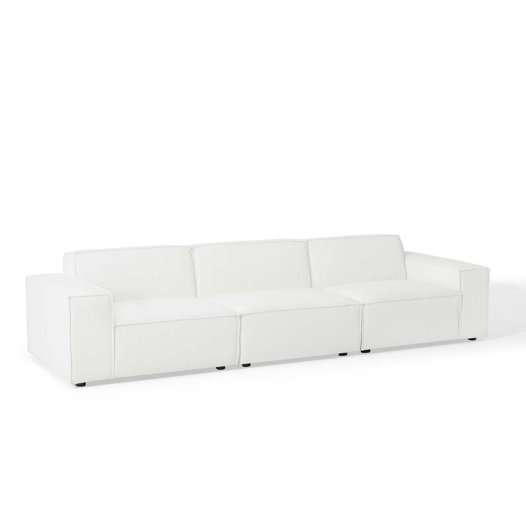 Restore 3-Piece Sectional Sofa - White