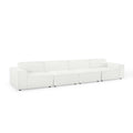 Restore 4-Piece Sectional Sofa - White (Chair, Chair, 2 Armless Chairs)