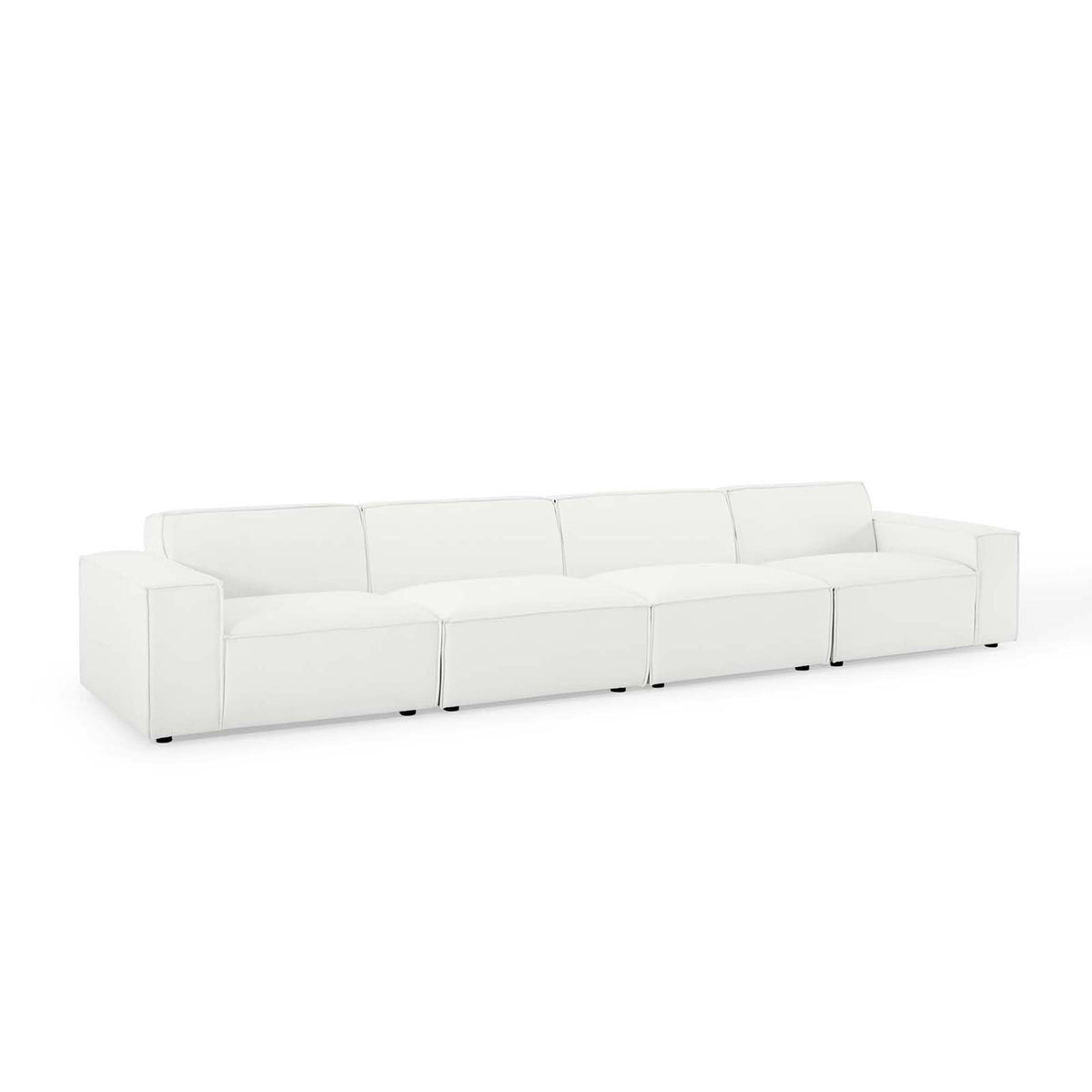 Restore 4-Piece Sectional Sofa - White (Chair, Chair, 2 Armless Chairs)