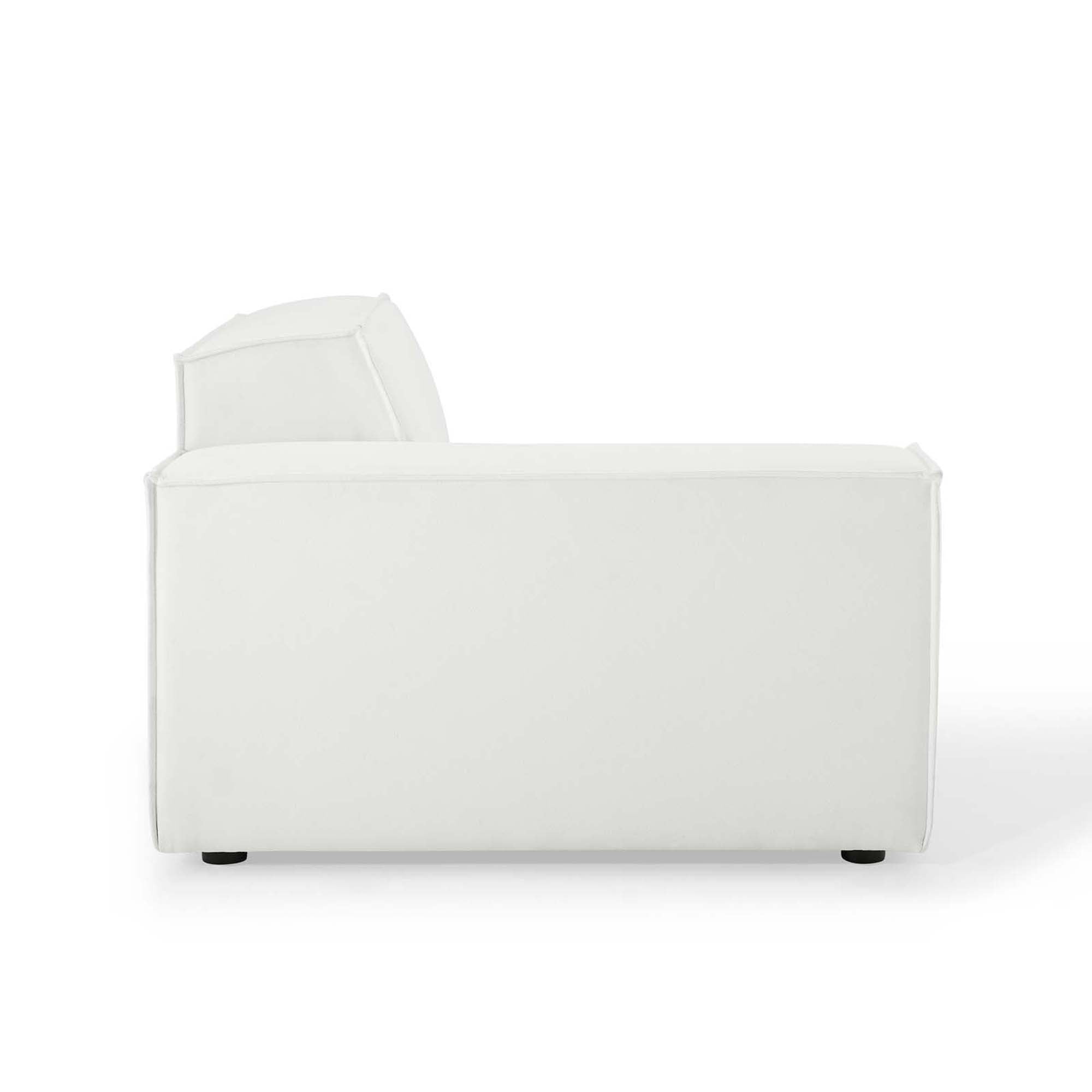 Restore 4-Piece Sectional Sofa - White (Chair, Chair, 2 Armless Chairs)