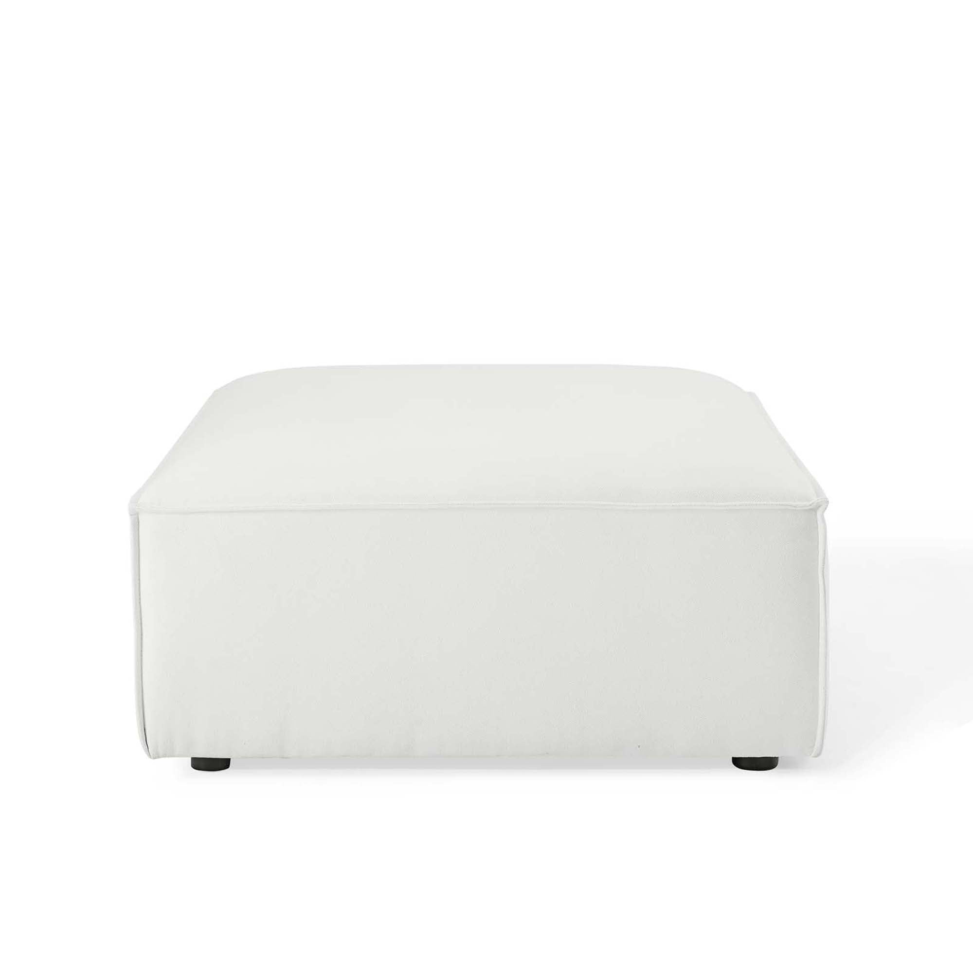 Restore 6-Piece Sectional Sofa - White (Chair, 2 Ottomans, Chair, 2 Armless Chairs)
