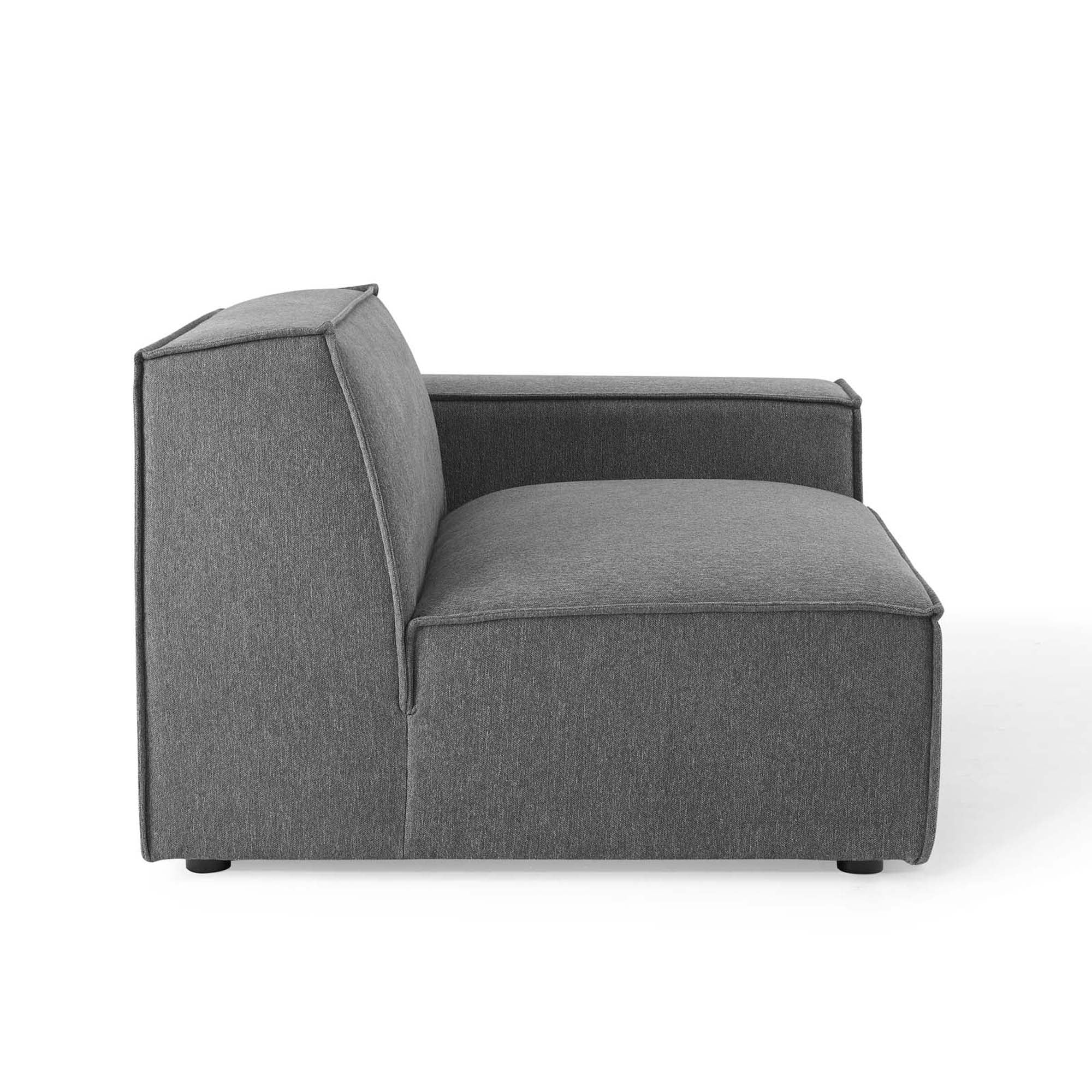 Restore 5-Piece Sectional Sofa - Charcoal (Chair, Chair, 2 Armless Chairs, Corner Chair)