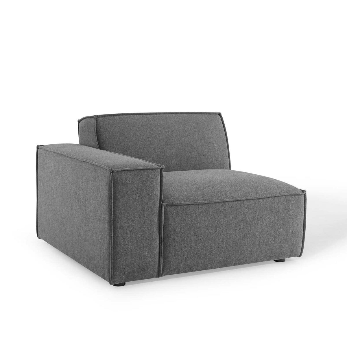 Restore 5-Piece Sectional Sofa - Charcoal (Chair, Chair, 2 Armless Chairs, Corner Chair)