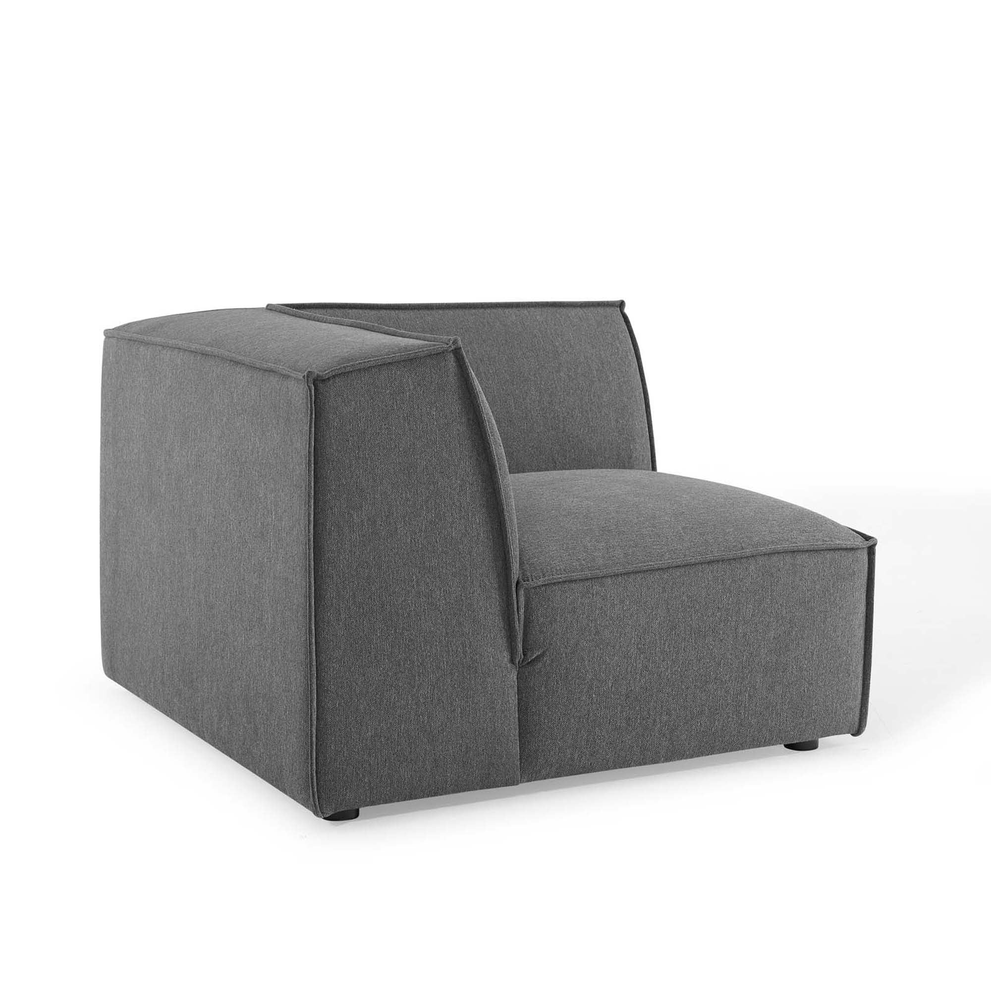 Restore 5-Piece Sectional Sofa - Charcoal (Chair, Chair, 2 Armless Chairs, Corner Chair)