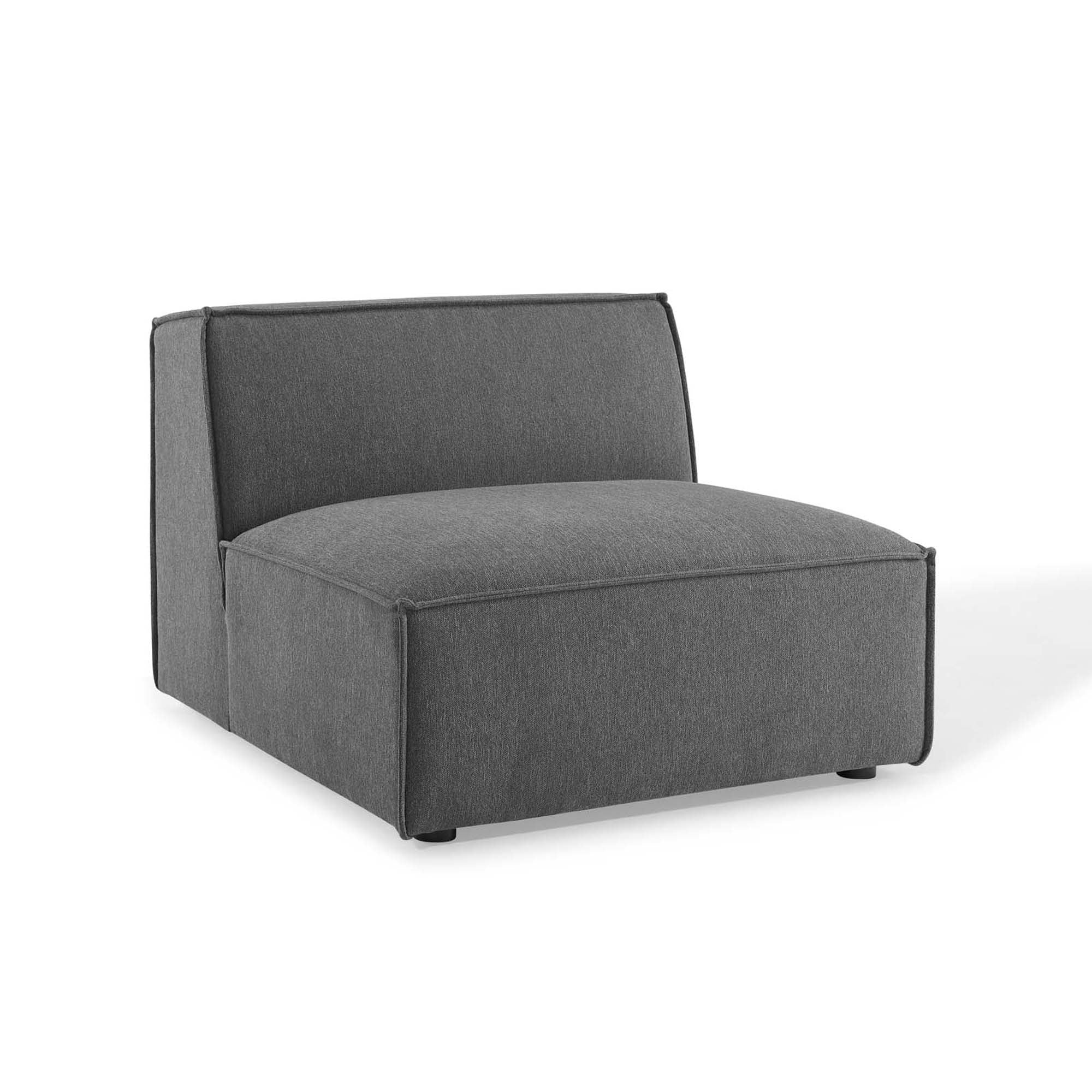 Restore 5-Piece Sectional Sofa - Charcoal (Chair, Chair, 2 Armless Chairs, Corner Chair)