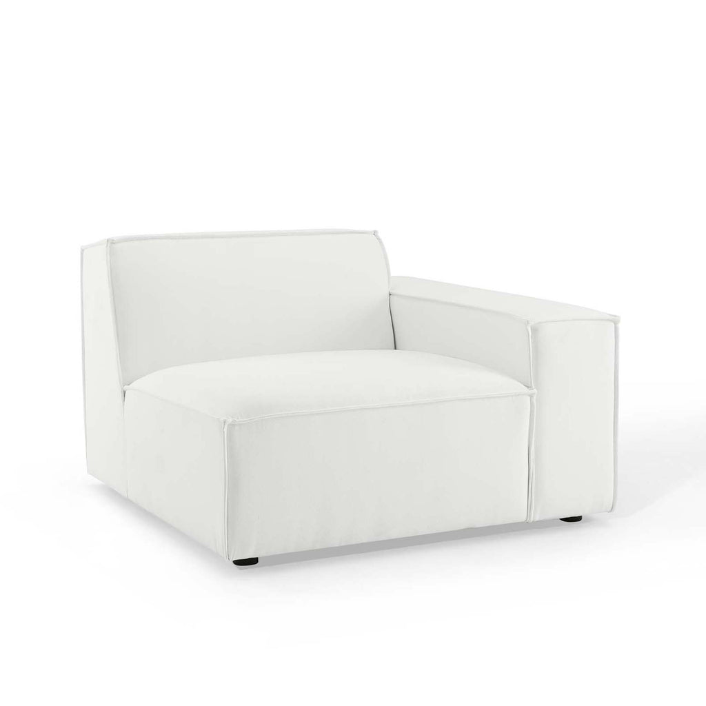Restore 6-Piece Sectional Sofa - White (Chair, Ottoman, Chair, 2 Armless Chairs, Corner Chair)