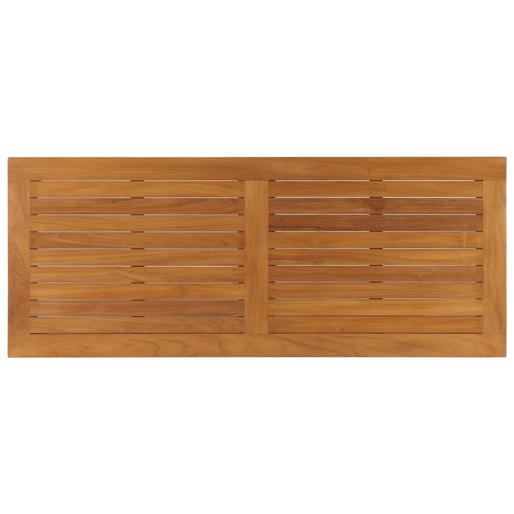 Upland Outdoor Patio Teak Wood Coffee Table - Natural
